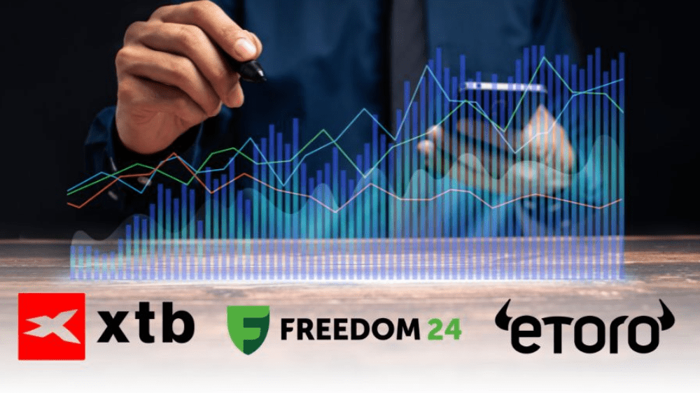 Porovnanie brokerov - XTB, Freedom24 a eToro