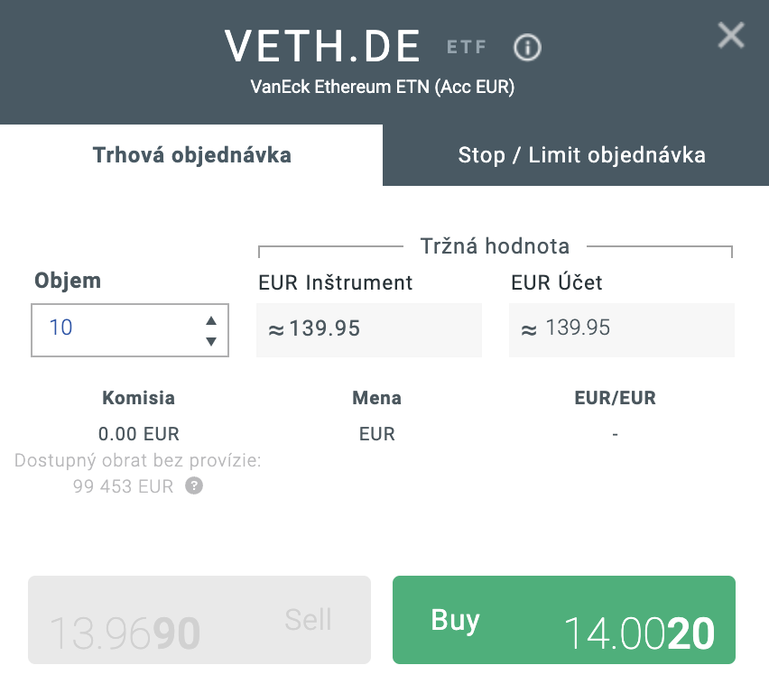 Ethereum ETF v ponuke